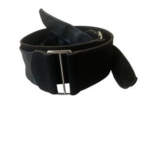 Miss Sixty Black Tie suede leather Belt Bag Sleek and Versatile